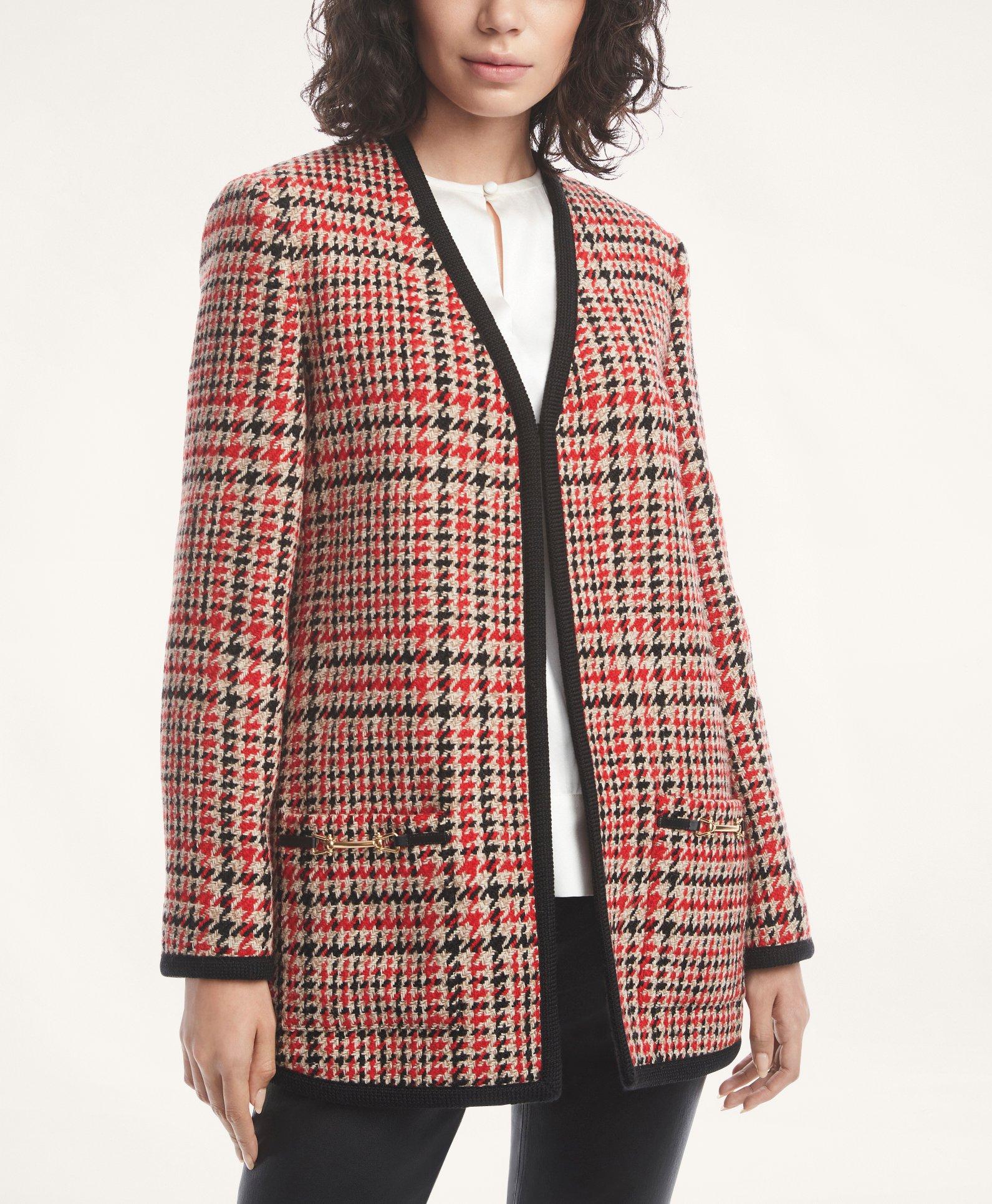 Wool Blend Tweed Jacket