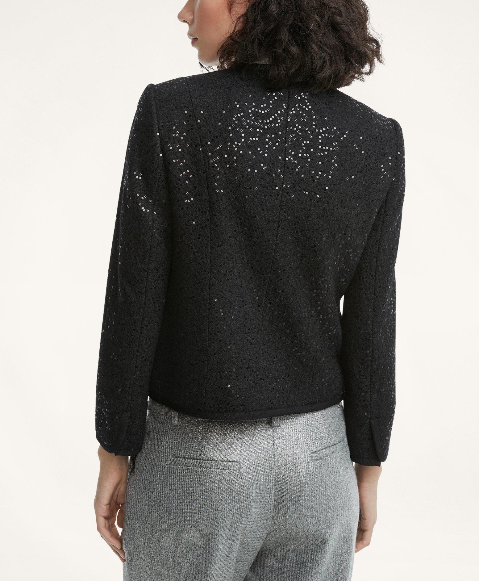 Graphic Sequin Turtleneck Sweater - Ready to Wear