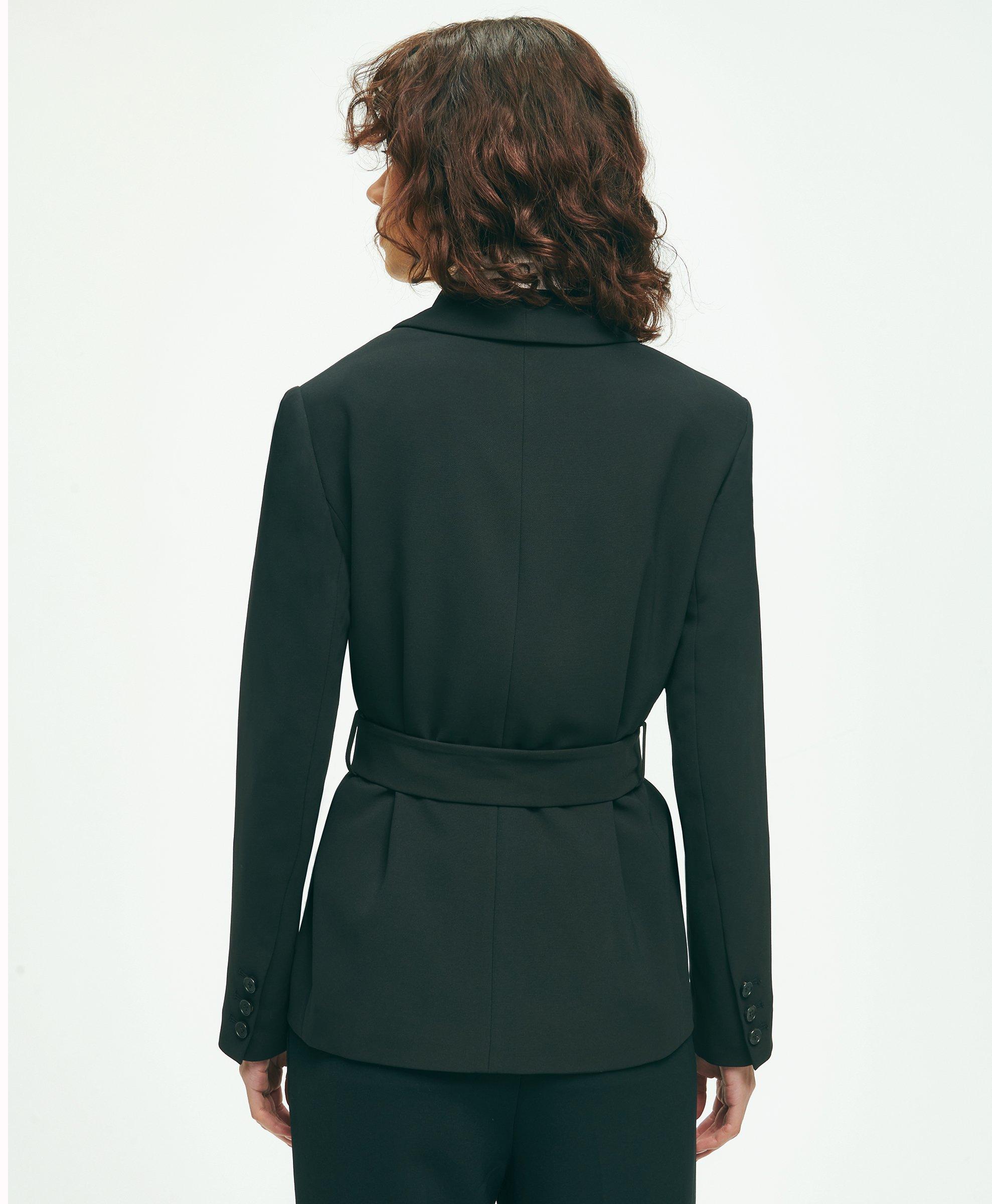 Belted Crepe Jacket