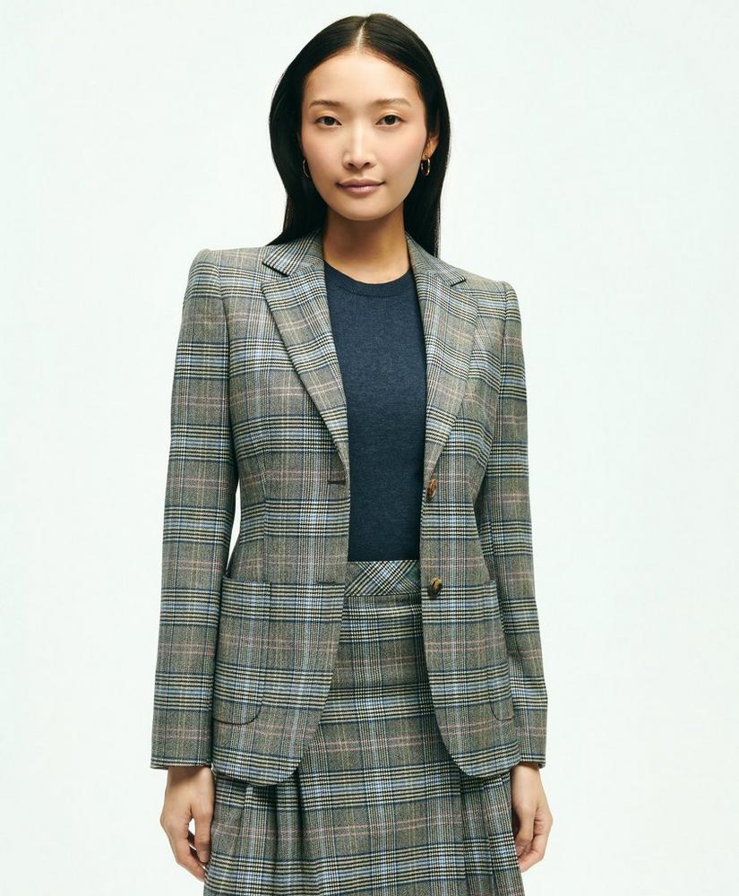 Stretch Wool Prince of Wales Jacket, image 1