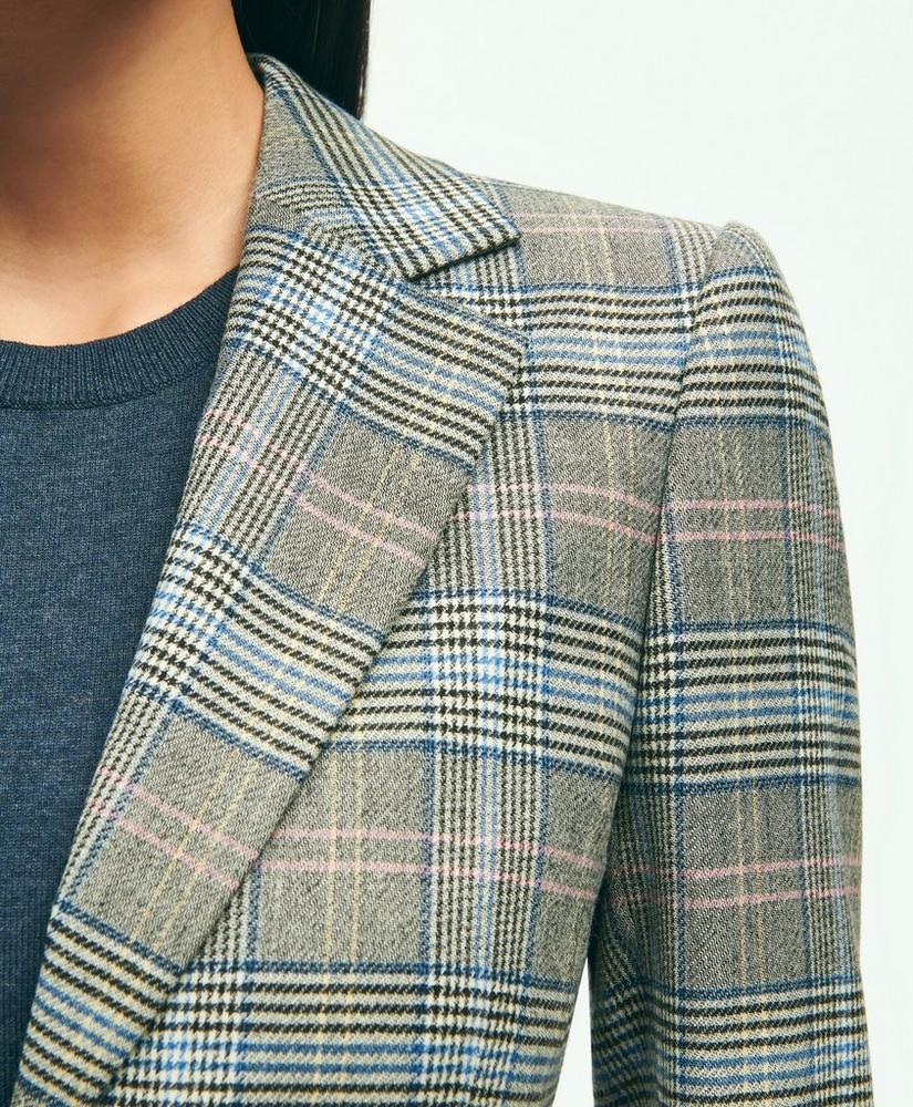 Stretch Wool Prince of Wales Jacket, image 8