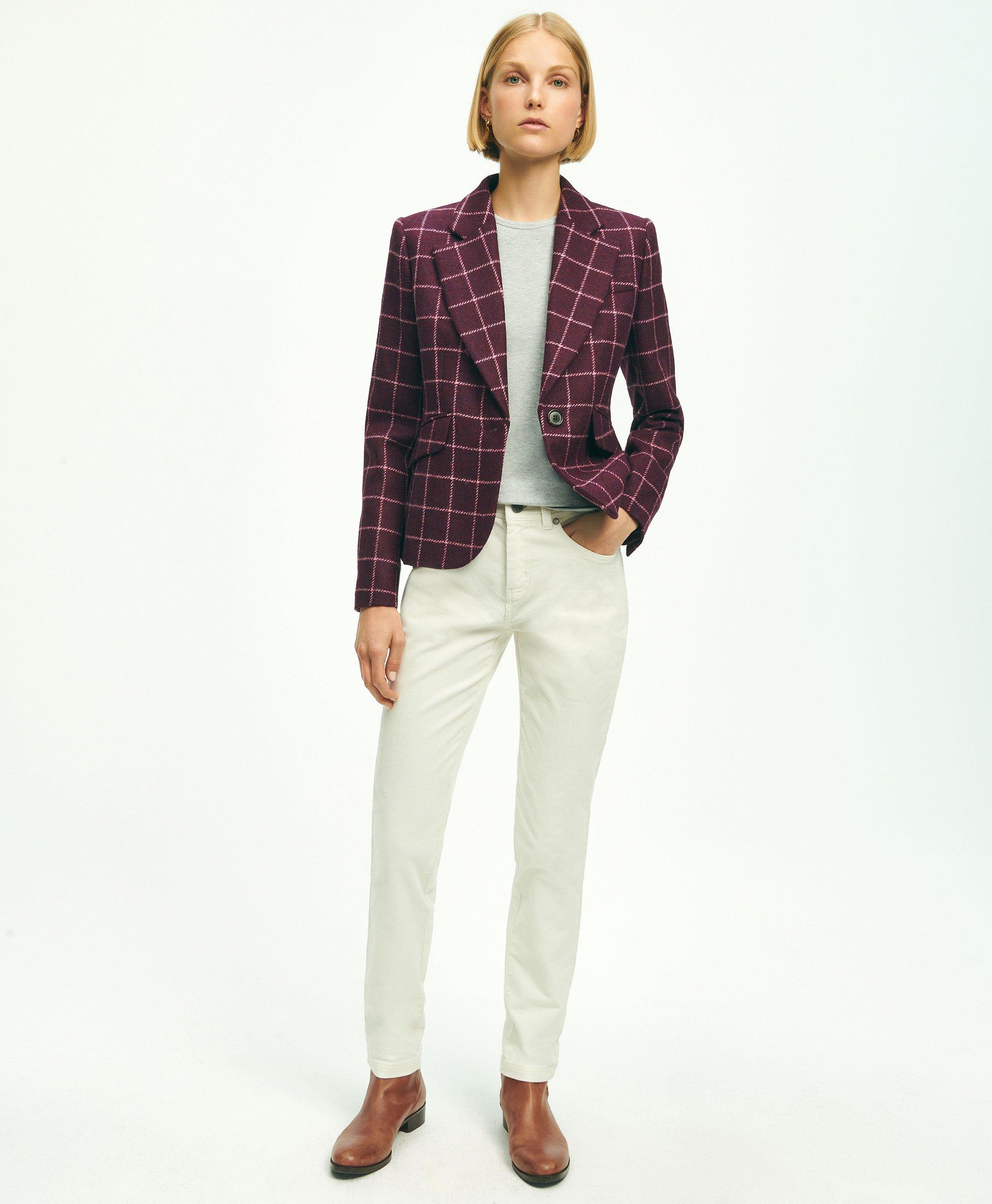 Anna Plaid Blazer – The Old Mill