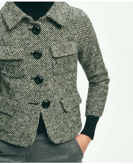 Wool Blend Cropped Tweed Jacket, image 6