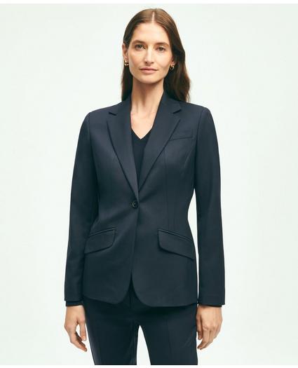 Stretch Wool 1-Button Jacket, image 1