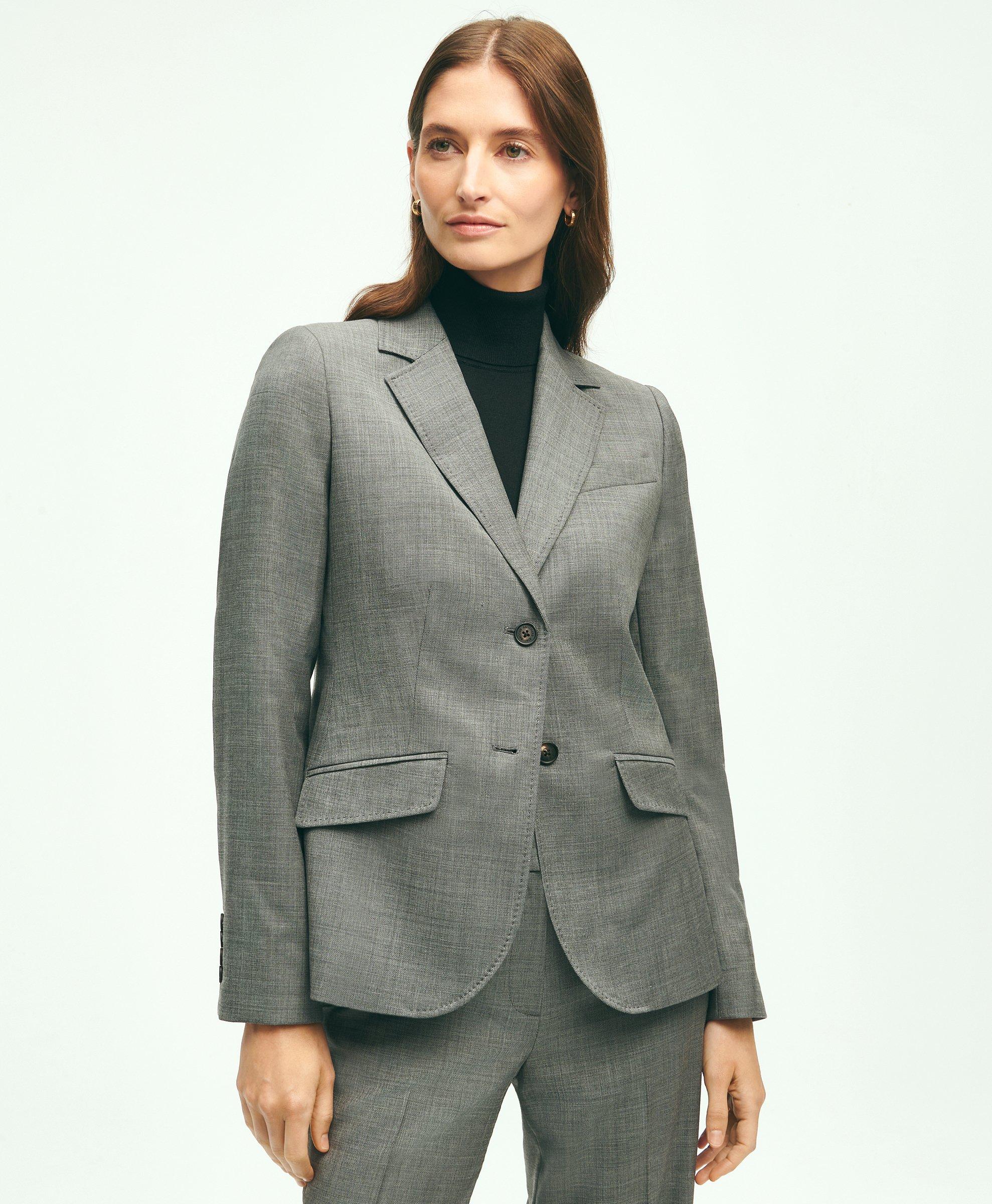 Theory Women's Pants Suit, Size 8 Blazer, Size 6 Pants, Color Grey Wool  Blend