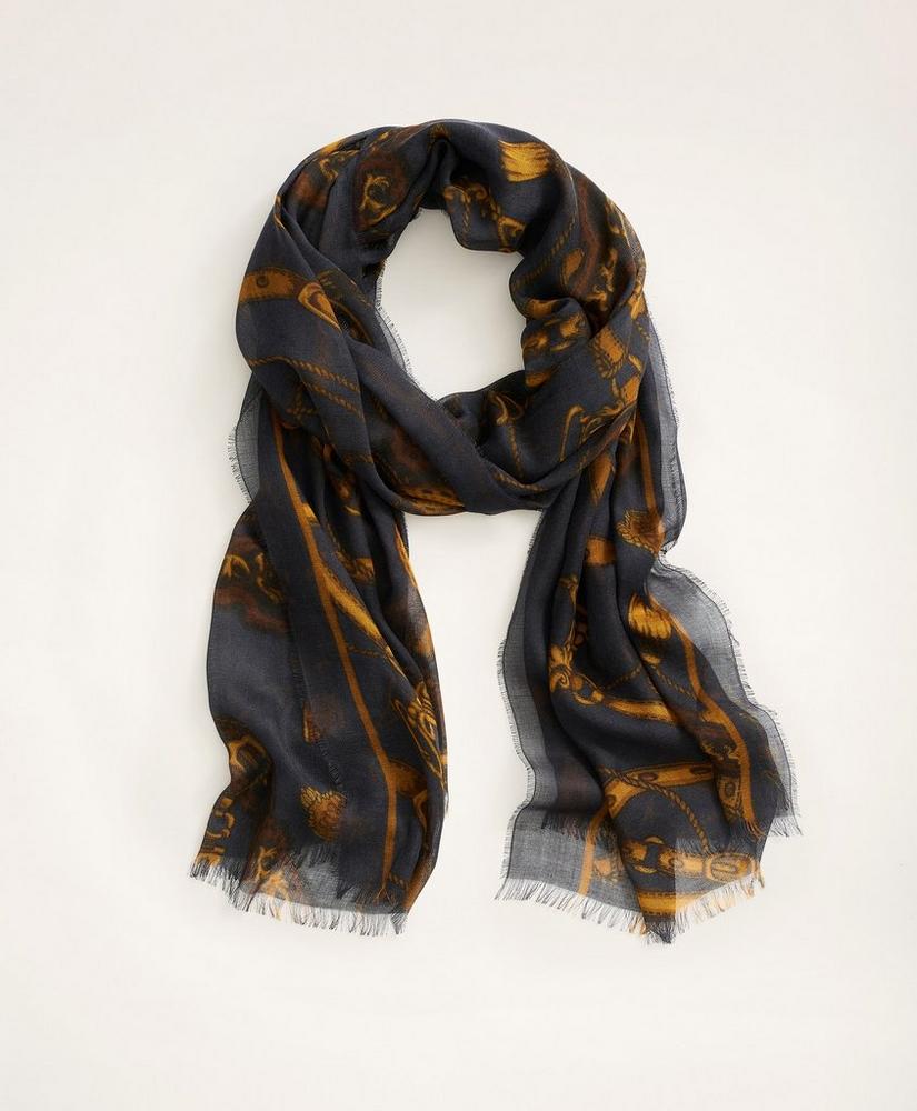 Cashmere Blend Printed Scarf, image 1