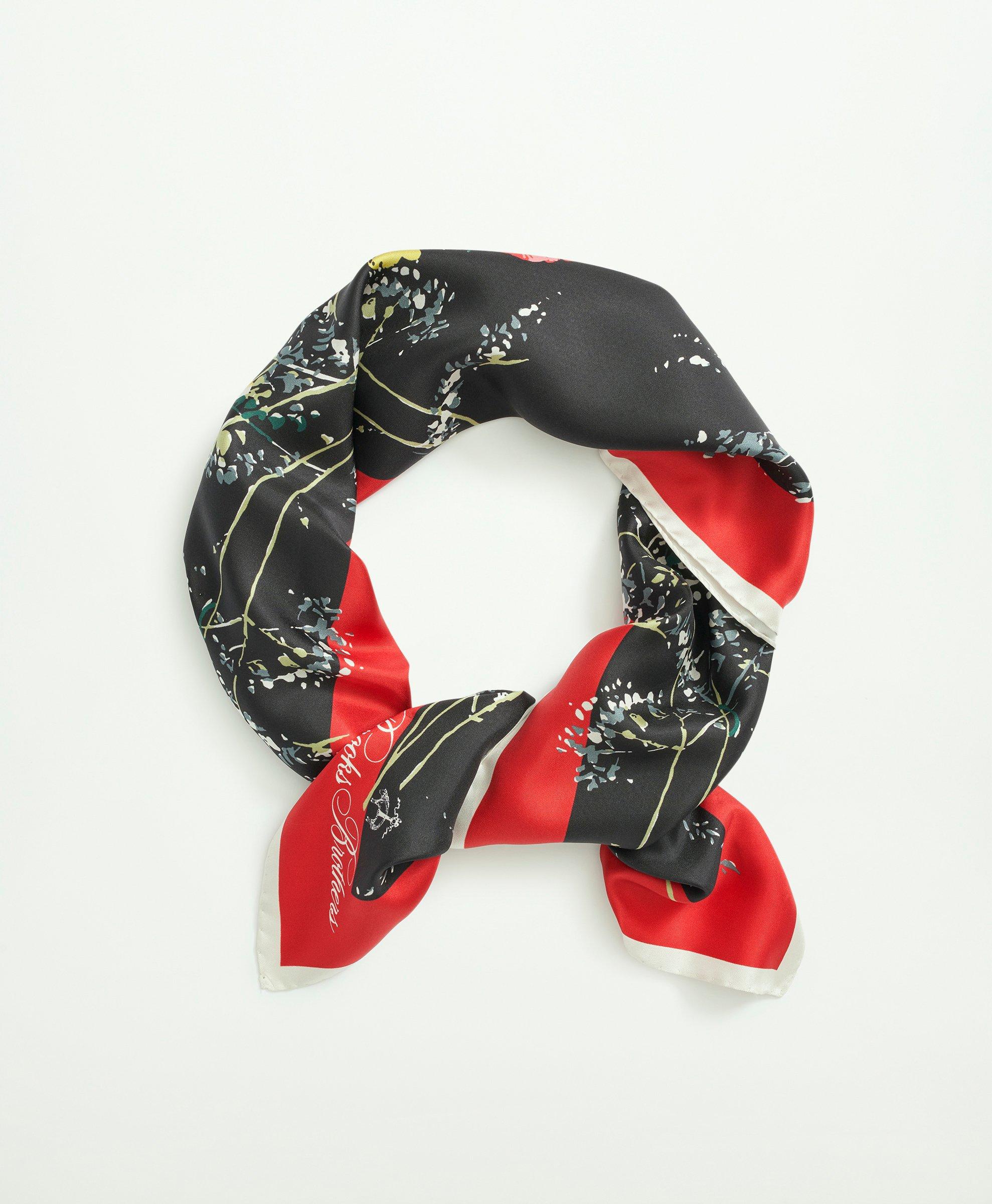 Red Silk Scarf | ACIERO