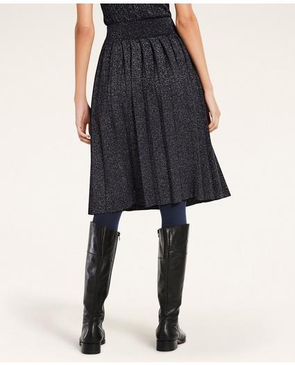 Metallic Pleated Skirt, image 3