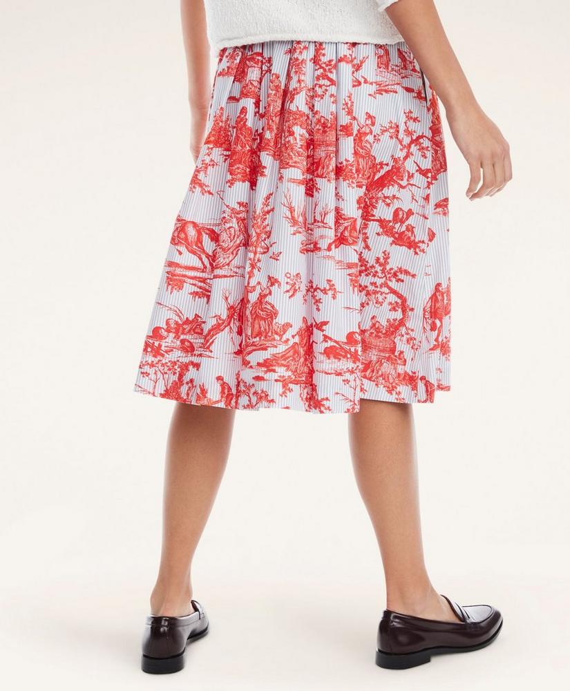 Cotton Toile Flared Skirt, image 3