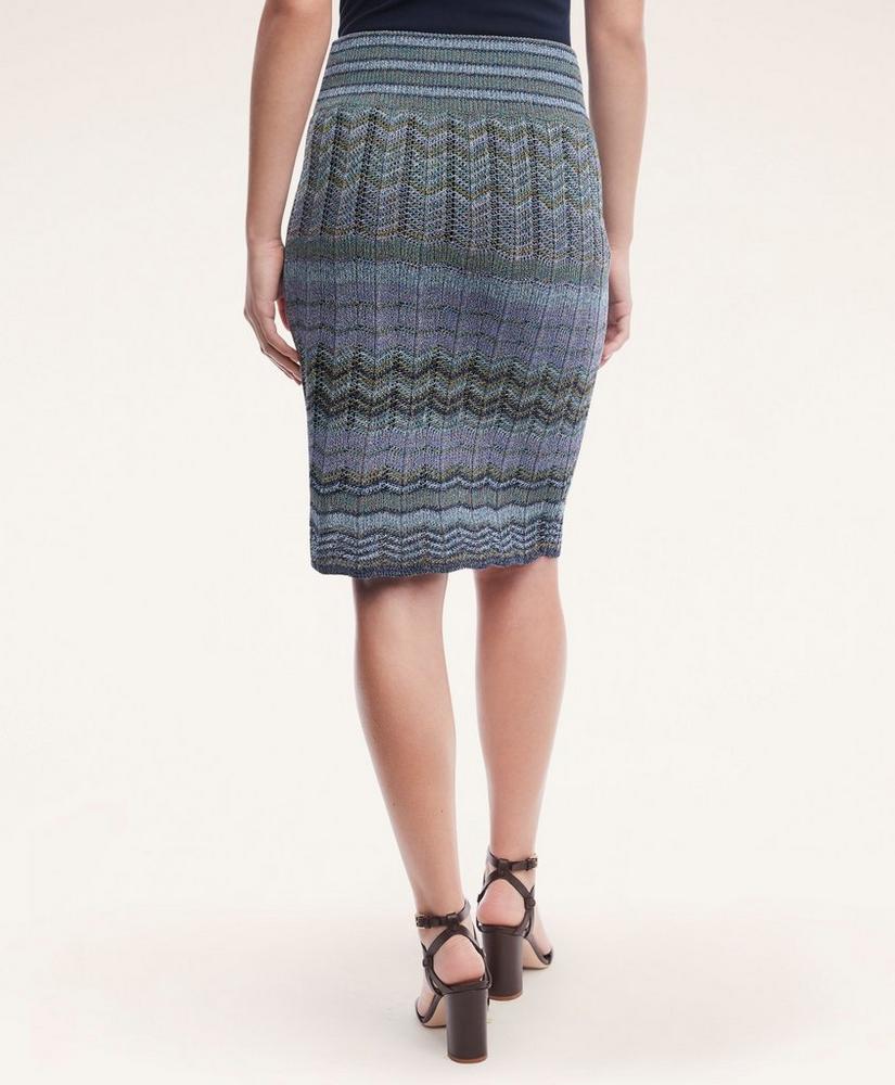 Cotton Blend Knit Sweater Skirt, image 4