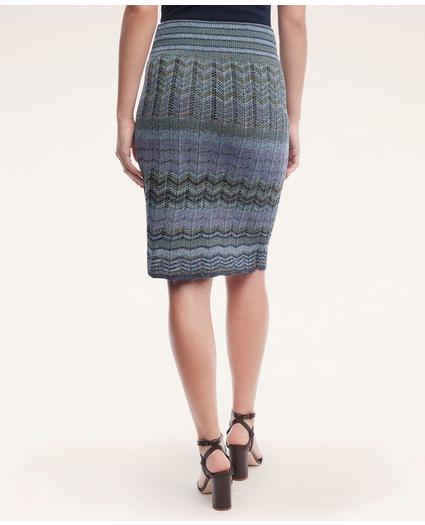 Cotton Blend Knit Sweater Skirt, image 4