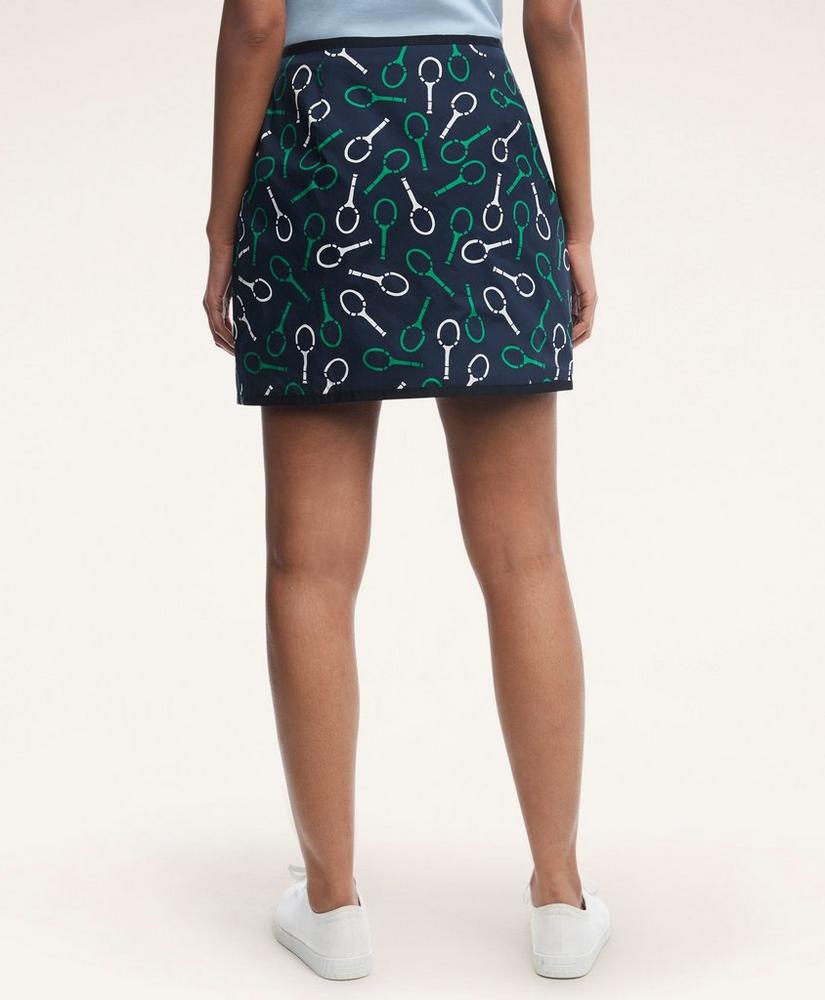 Reversible Print-Embroidered Tennis Skirt, image 5