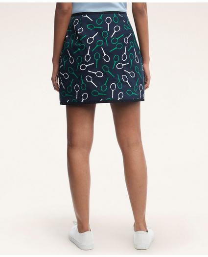 Reversible Print-Embroidered Tennis Skirt, image 5