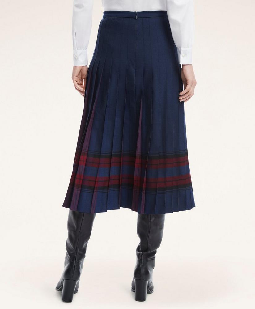 Pleated Plaid Skirt, image 2