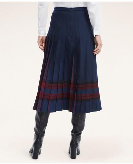 Pleated Plaid Skirt, image 2