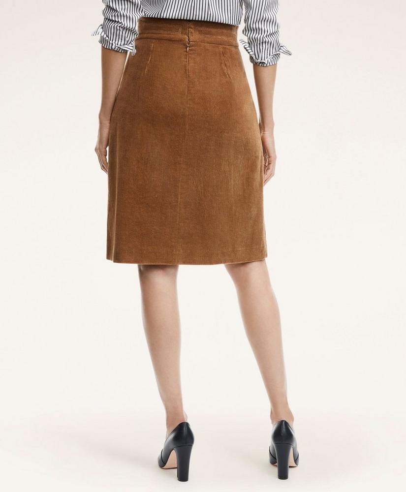 Cotton Corduroy A-Line Skirt, image 2