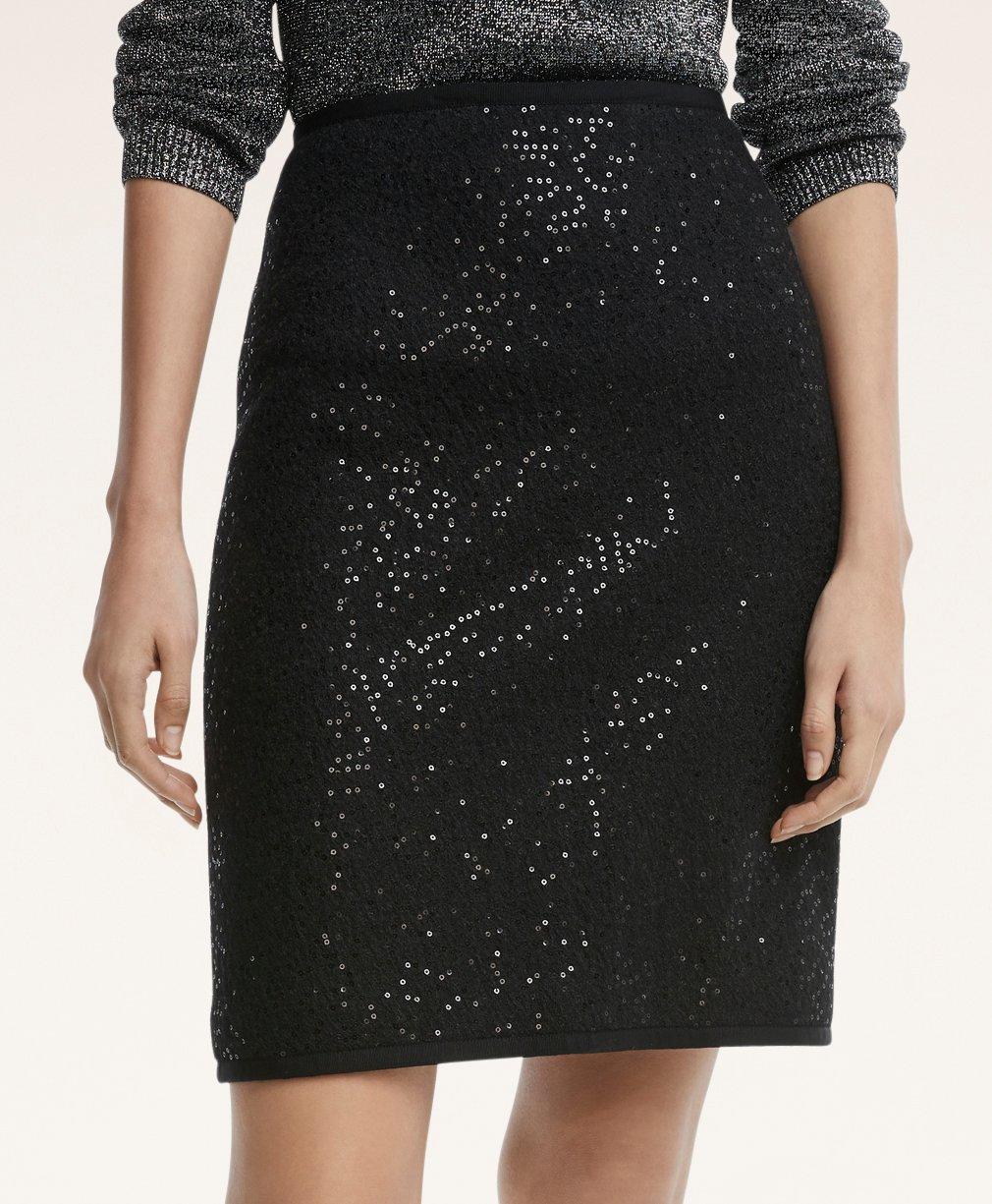 Sequin A-Line Skirt