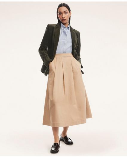 Stretch Cotton Circle Skirt, image 2