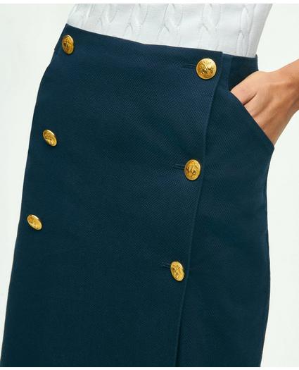 Cotton Pique Nautical Skirt, image 4
