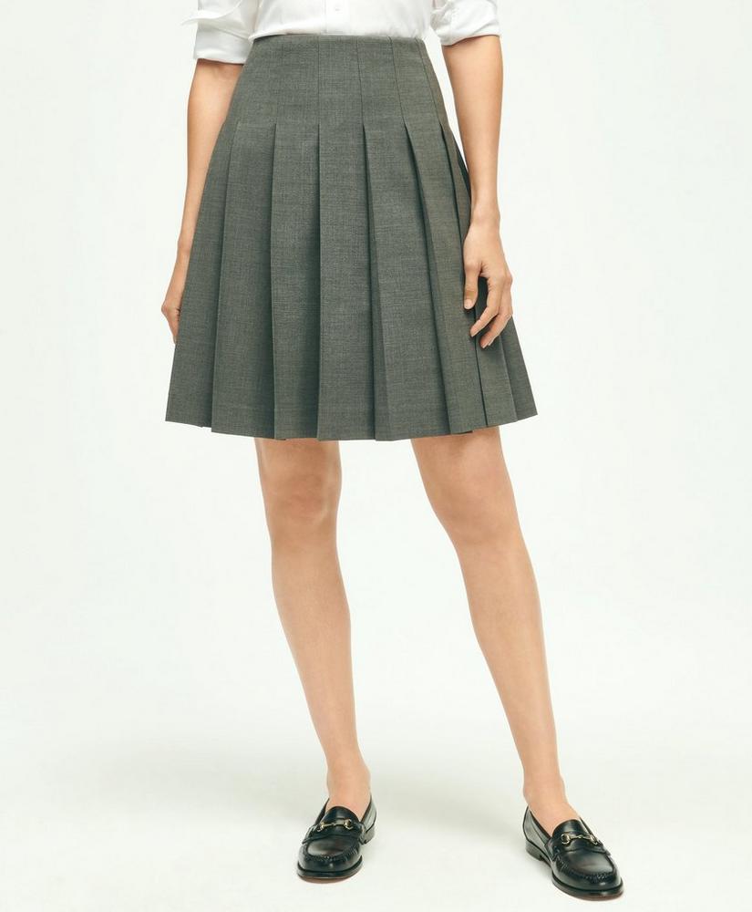 The Essential Brooks Brothers Stretch Pleated Skirt, image 1