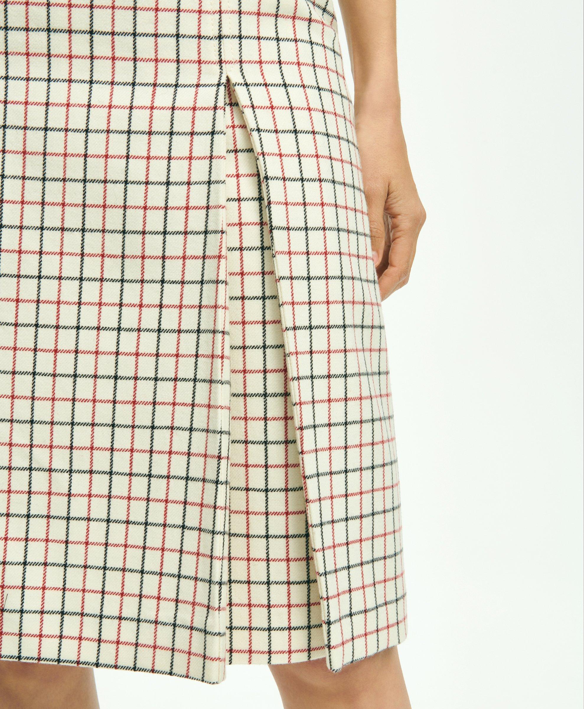 Black watch outlet plaid taffeta skirt