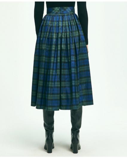 Taffeta Twill Black Watch A-Line Skirt, image 4