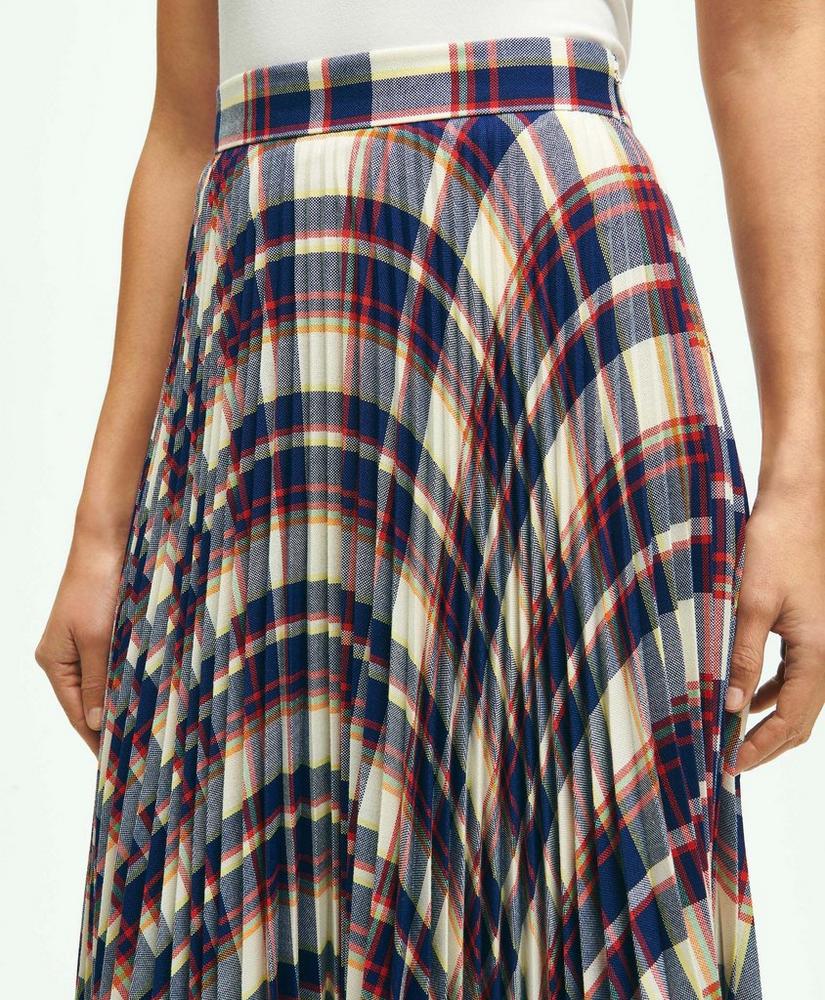 Pleated Madras Skirt, image 8