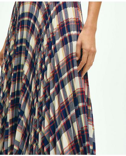 Pleated Madras Skirt, image 5
