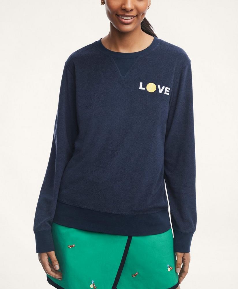 Cotton Terry LOVE Sweatshirt, image 2