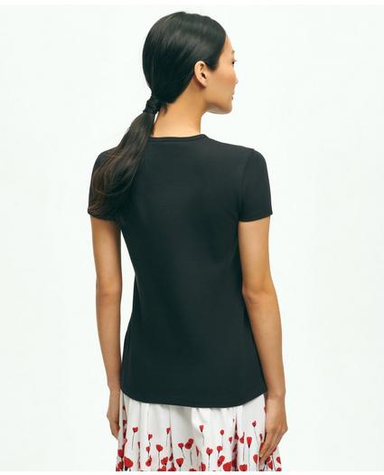 Supima® Cotton Stretch Pique T-Shirt, image 2