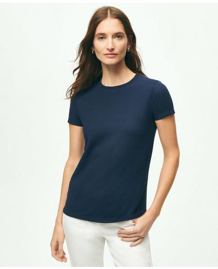 Supima® Cotton Stretch Pique T-Shirt, image 1