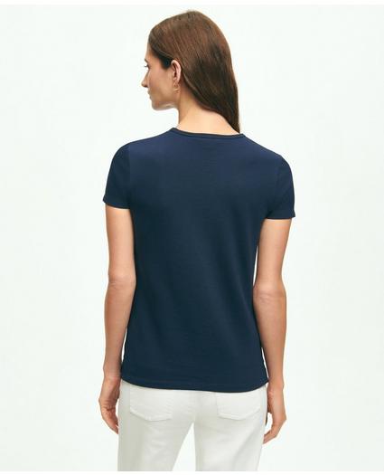 Supima® Cotton Stretch Pique T-Shirt, image 3
