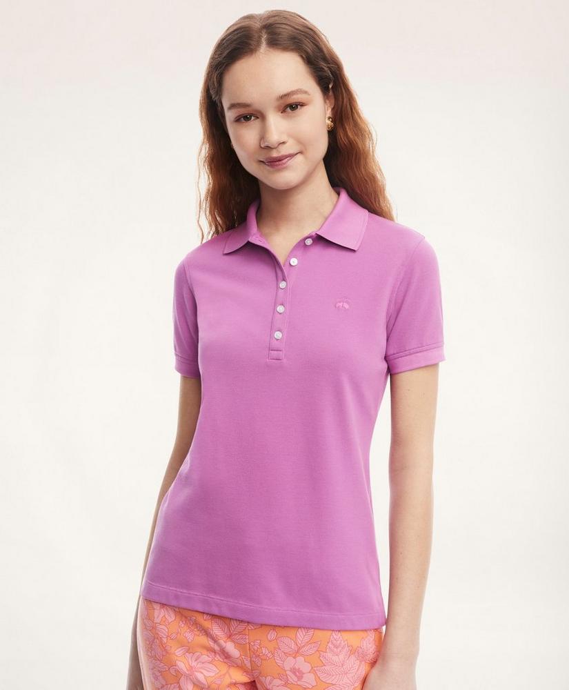 Supima® Cotton Stretch Pique Polo Shirt, image 1