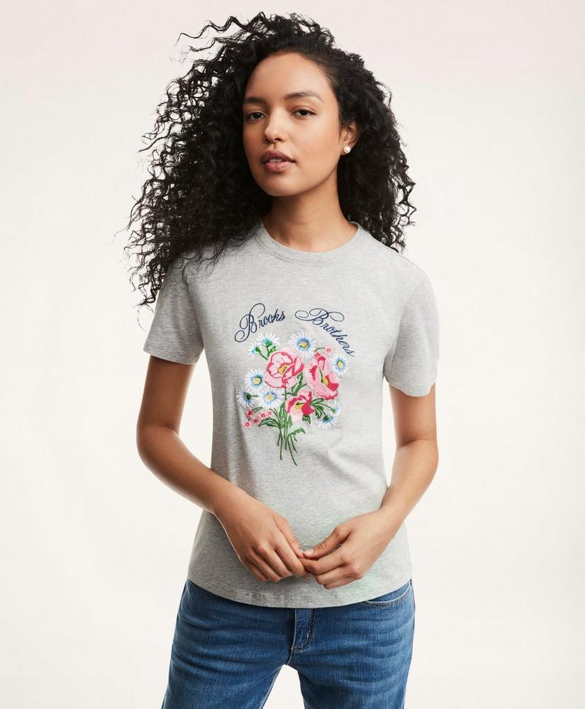Cotton Embroidered T-Shirt, image 1