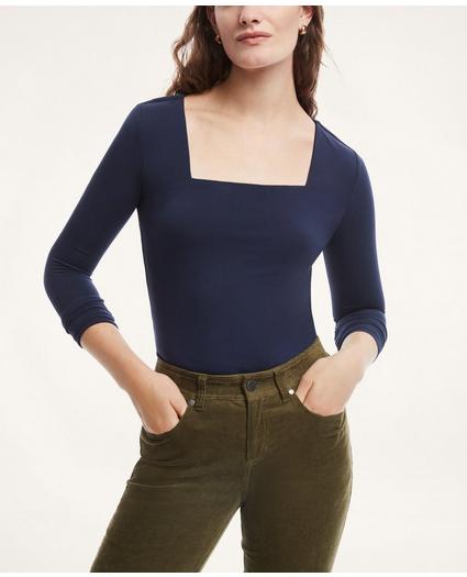 Jersey Square Neck Top, image 1