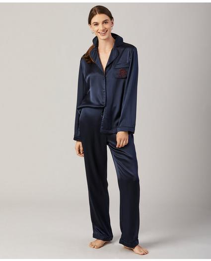 Silk-Satin Pajama Set, image 1