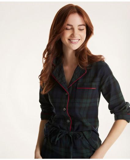 Flannel Tartan Pajama Set, image 1