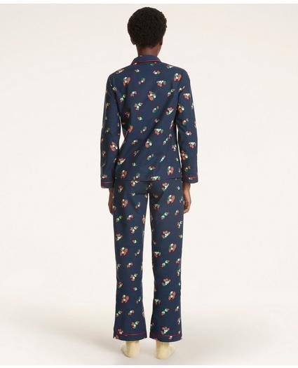 Strawberry Print Supima® Cotton Poplin Pajama Set, image 3