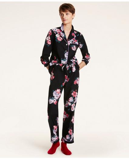 Floral Print Supima® Cotton Poplin Pajama Set, image 2