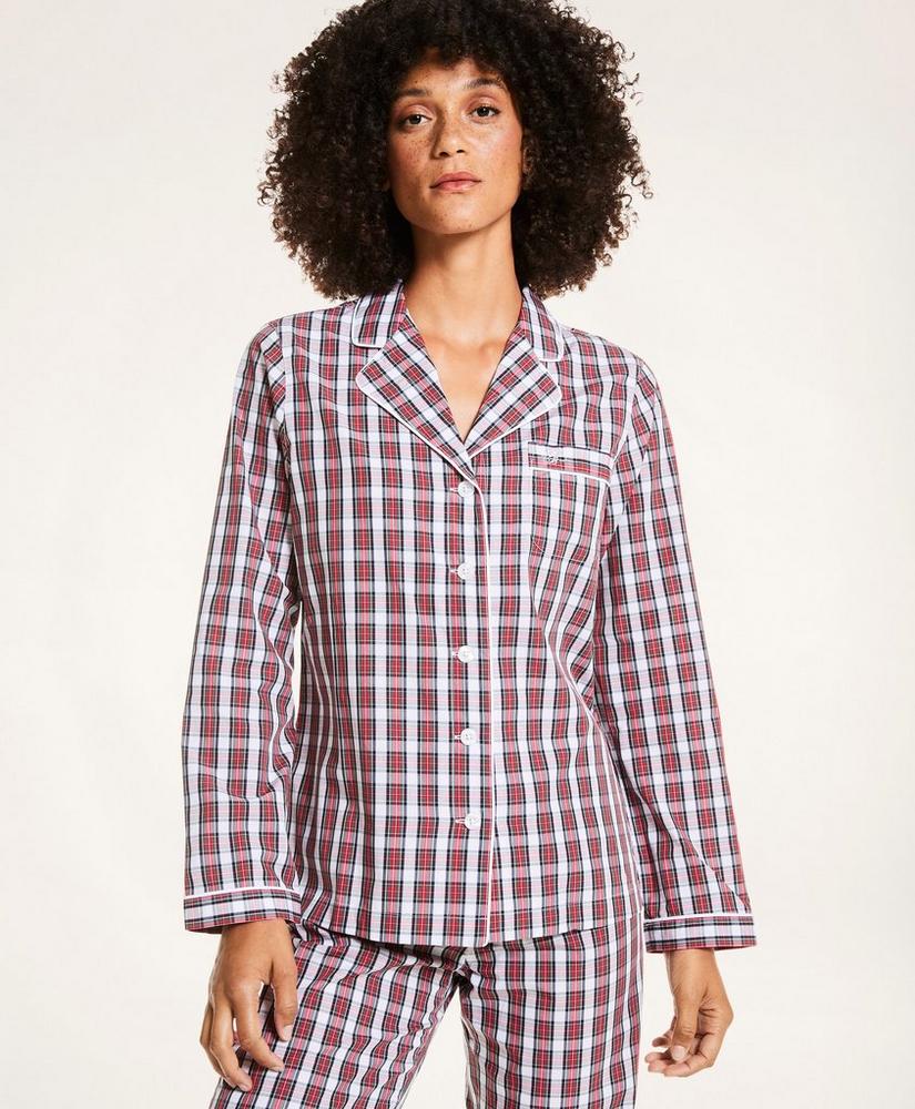 Stewart Tartan Supima® Cotton Poplin Pajama Set, image 1