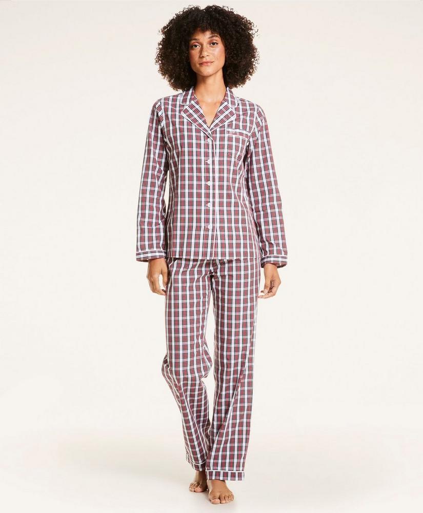 Stewart Tartan Supima® Cotton Poplin Pajama Set, image 2