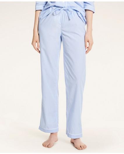 Striped Supima® Cotton Poplin Pajama Set, image 3