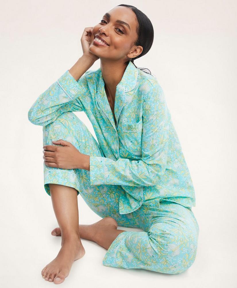 Supima® Cotton Vintage Lamb Print Pajamas, image 1