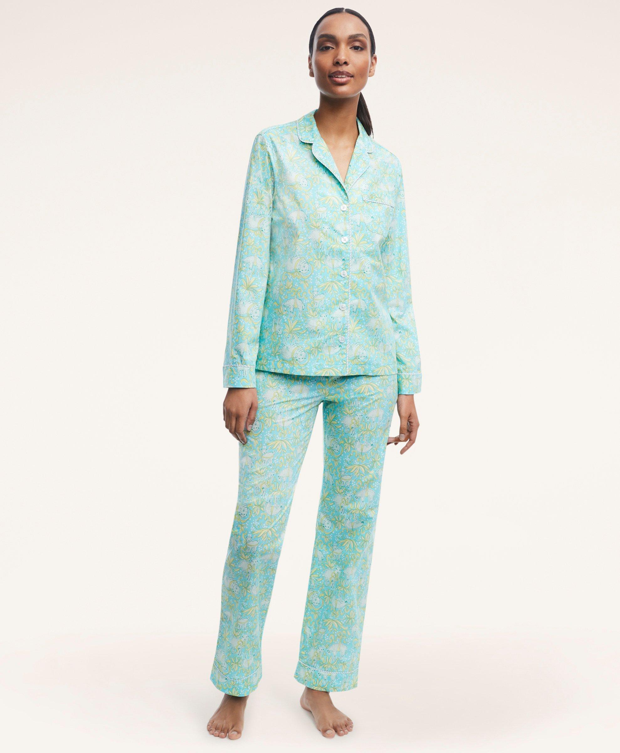 Supima® Cotton Vintage Lamb Print Pajamas