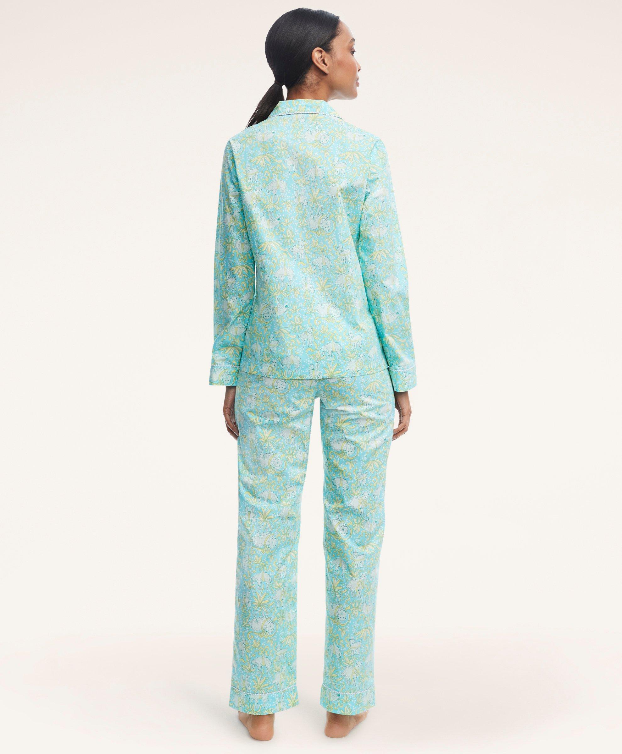 Supima® Cotton Vintage Lamb Print Pajamas