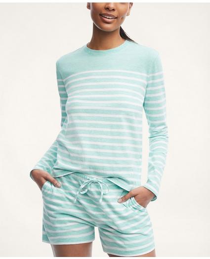 Cotton Jersey Stripe Short Pajamas, image 1
