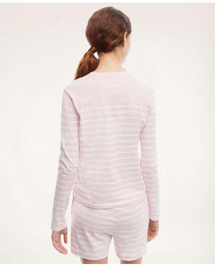 Cotton Jersey Stripe Short Pajamas, image 3