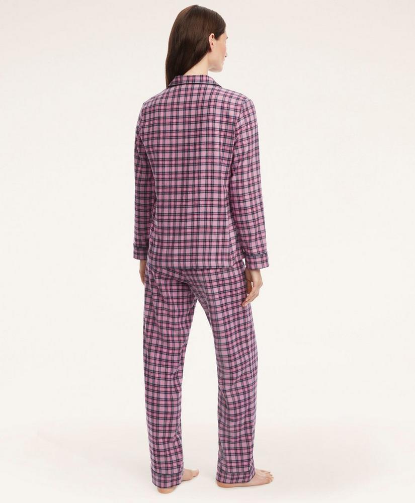 Brushed Cotton Plaid Pajama Set, image 2