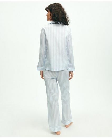 Cotton Poplin Striped Pajama Set, image 2