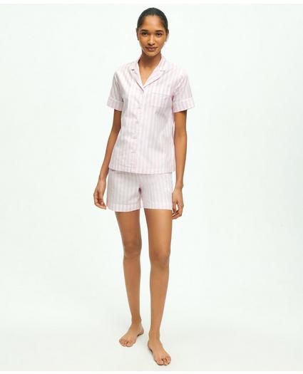 Cotton Poplin Striped Pajama Set, image 1